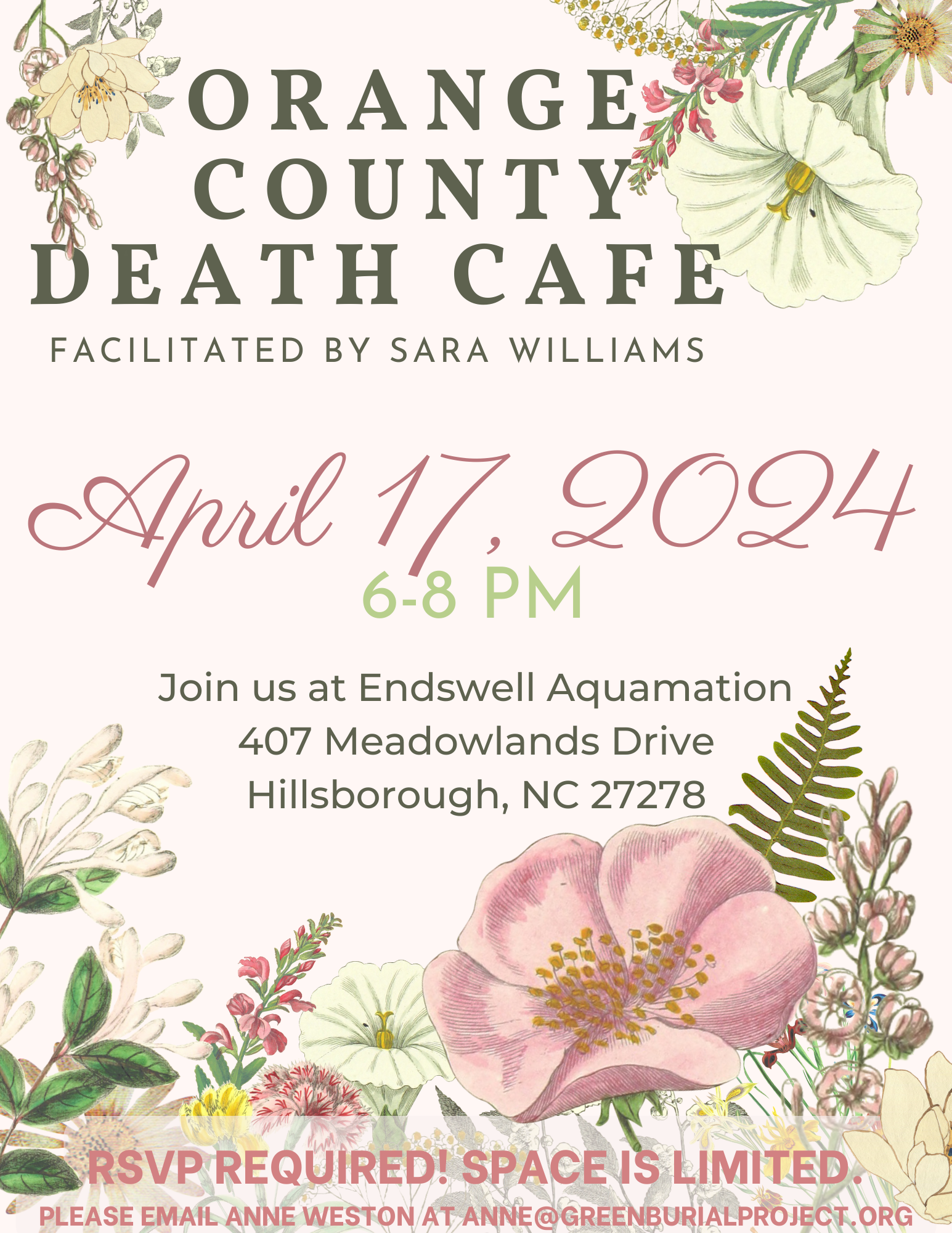 Orange County Death Cafe – 4/17/24