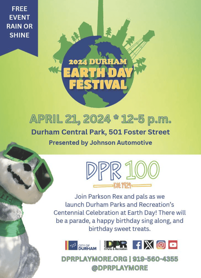 4/21/24 – Vendor Table @ 2024 Durham Earth Day Festival